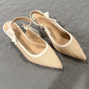 Target Beige Slingback Flats